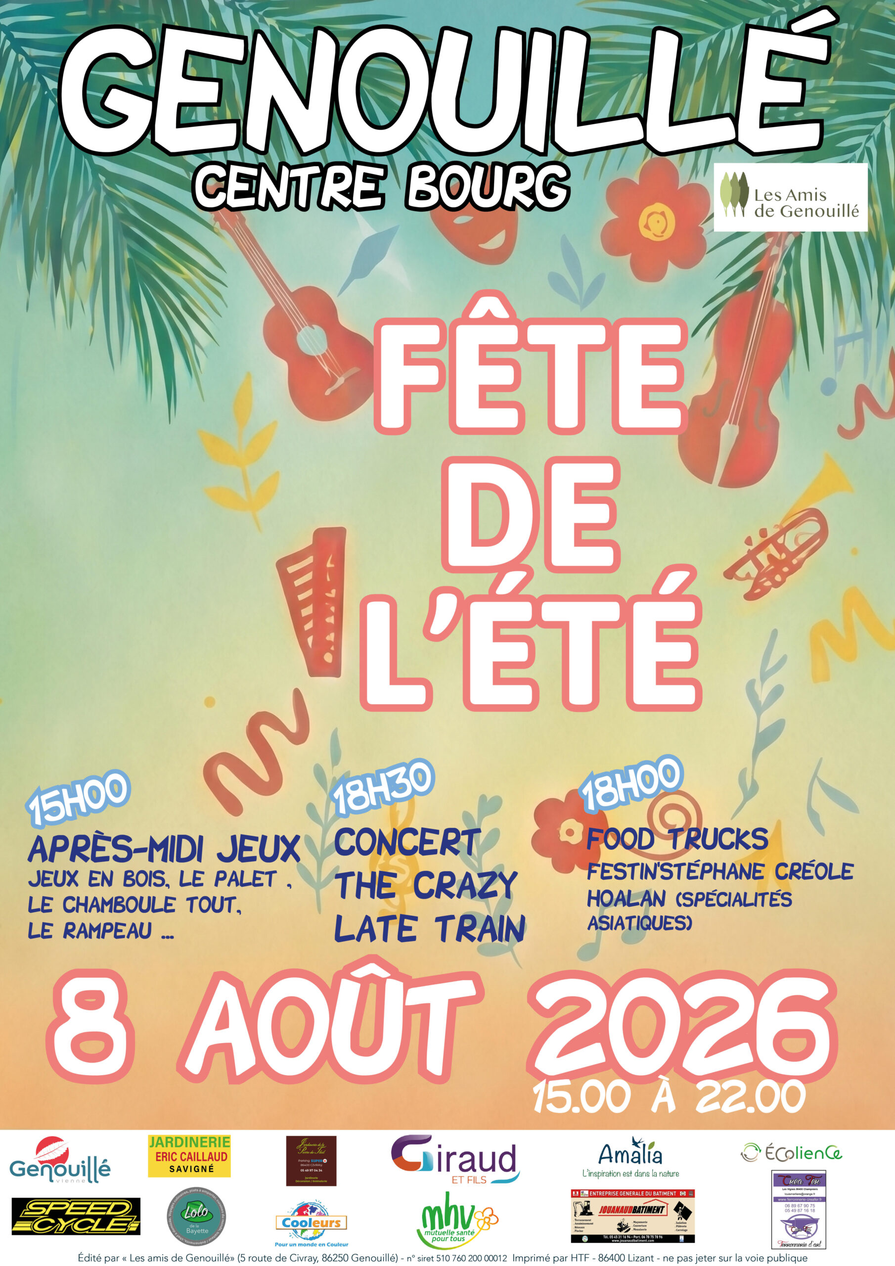 Fête de l'été Centre Bourg Genouillé 2026-08-08