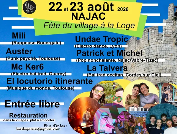 Fête de Najac à la Loge 11 Rue de la Loge Najac 2026-08-22