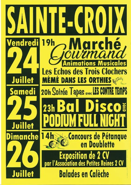 Fête de Sainte-Croix Sainte-Croix