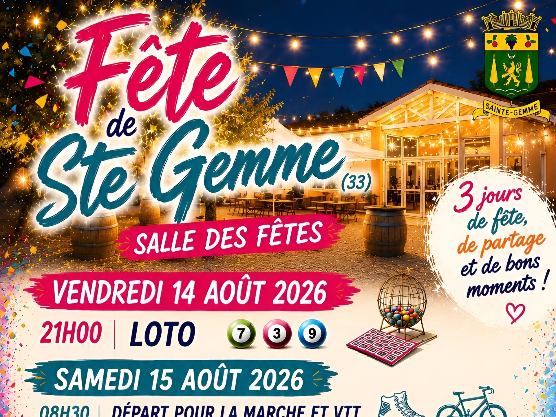 Fête de Sainte-Gemme 15 route de Saint-Vivien Sainte-Gemme 2026-08-14