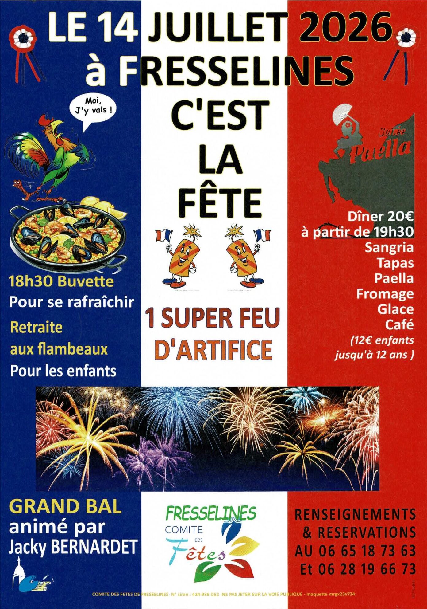 Fête du 14 juillet à Fresselines Fresselines