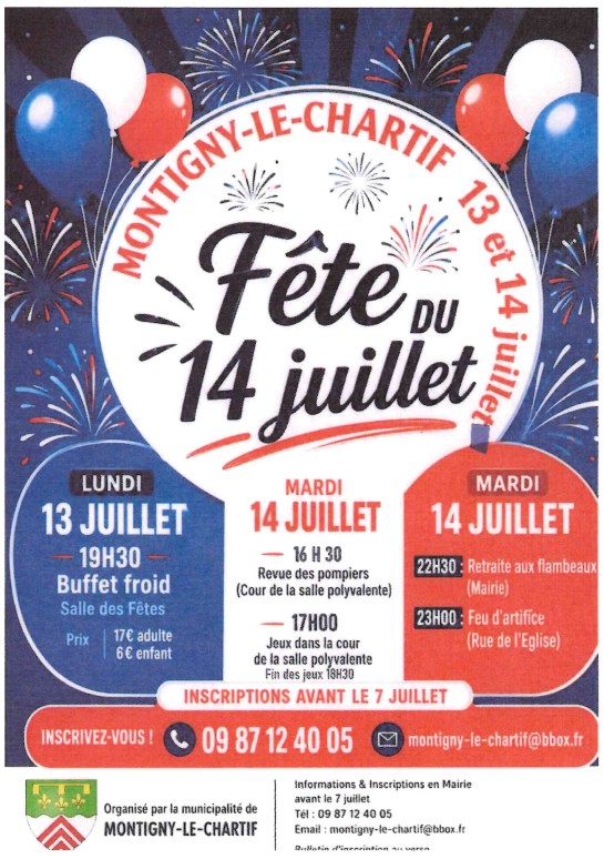 Fête du 14 juillet de Montigny-le-Chartif Montigny-le-Chartif