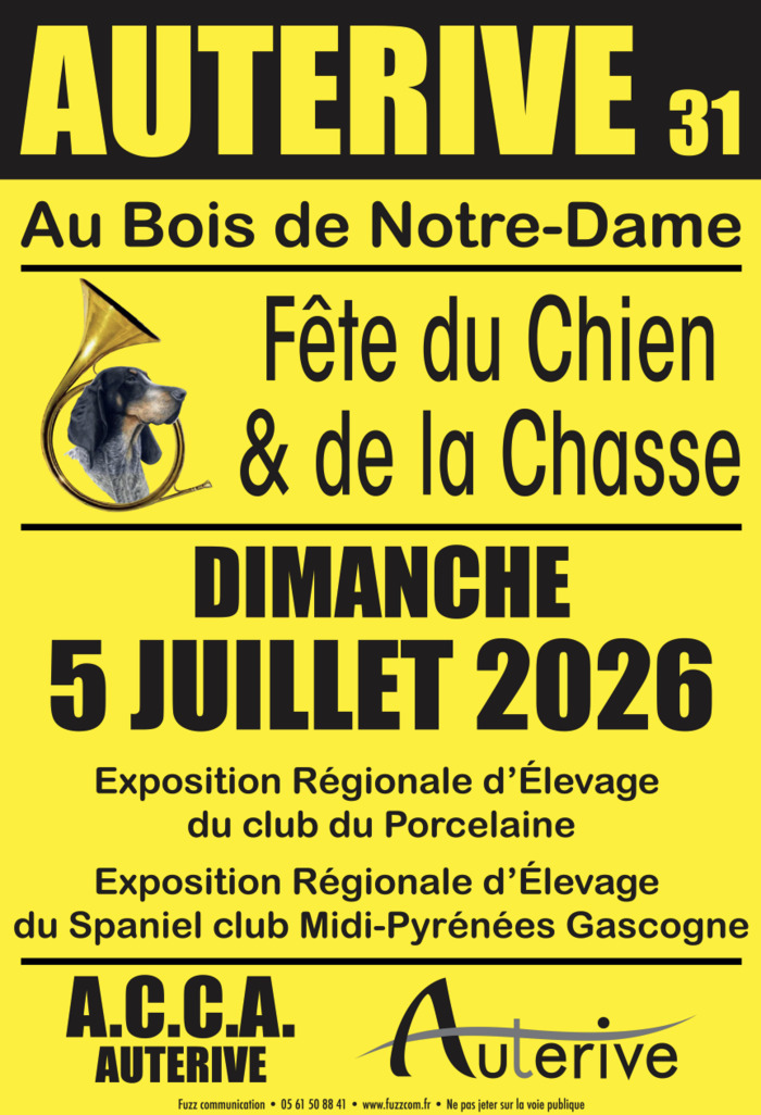 Fête du chien et de la chasse Bois Notre Dame Auterive