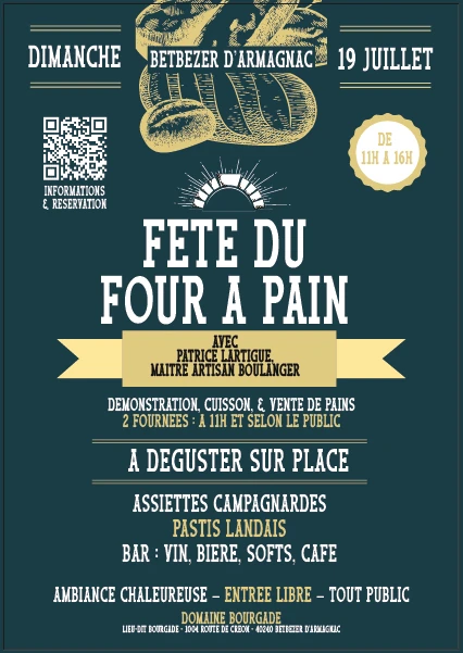 Fête du Four à Pain Domaine Bourgade Betbezer-d’Armagnac