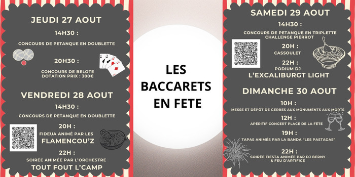 Fête locale des Baccarets, salle des fetes des Baccarets, Cintegabelle