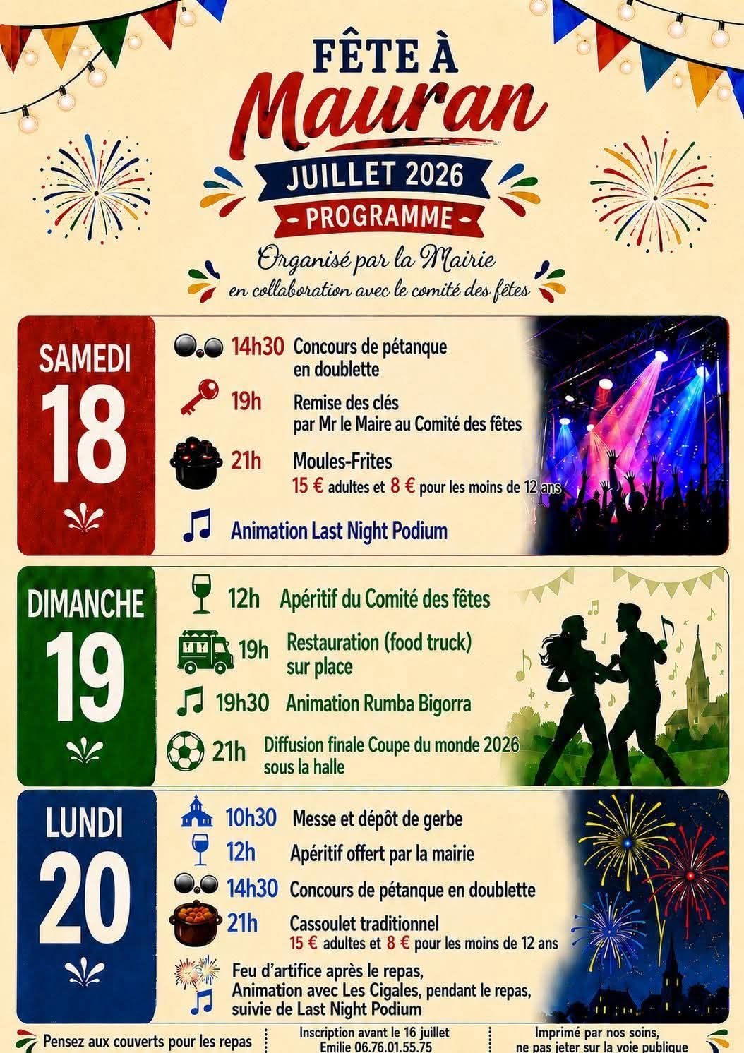FÊTE LOCALE place du village Mauran