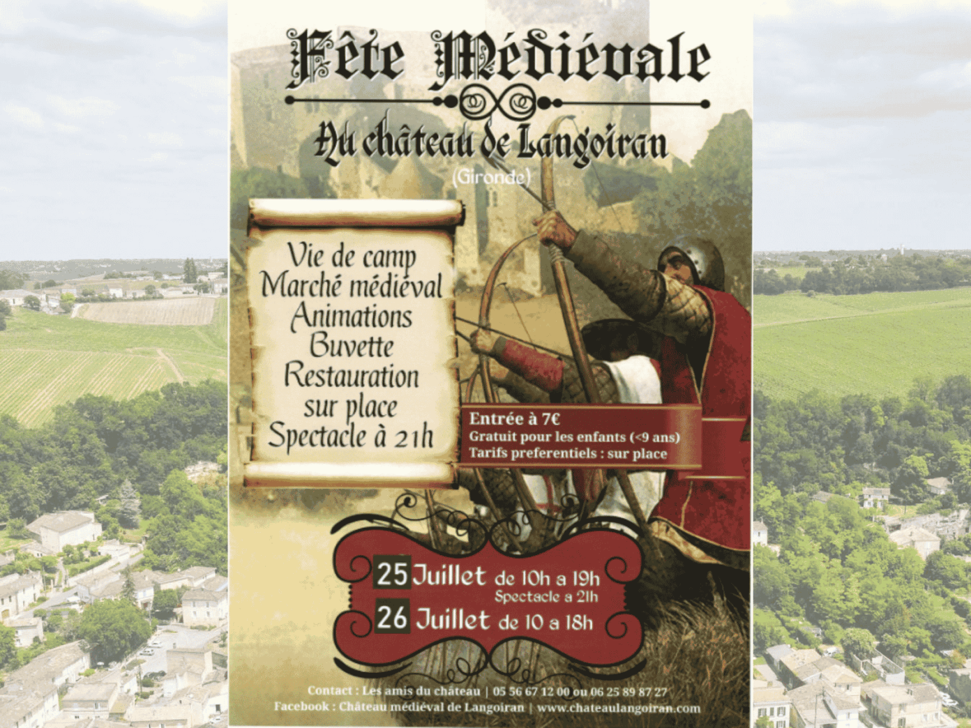 Fête médiévale et marché artisanal Langoiran