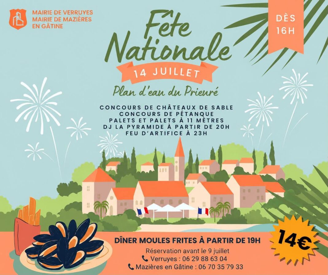 Fête Nationale au plan d’eau Verruyes