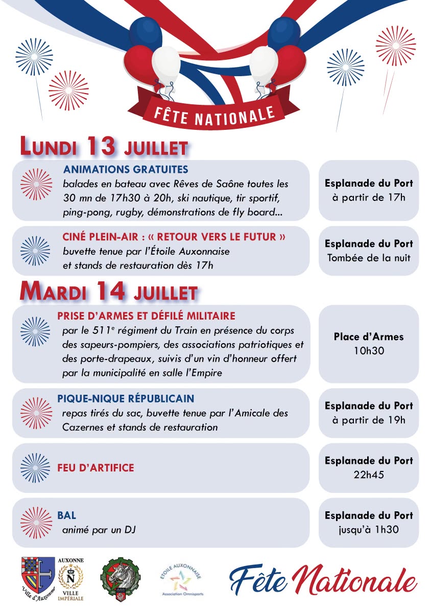 Fête Nationale Auxonne