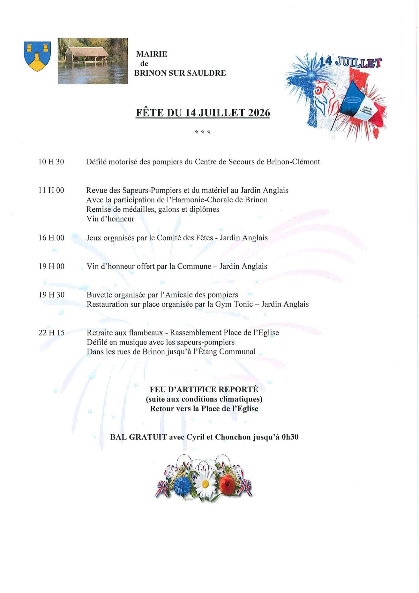 Fête Nationale Brinon-sur-Sauldre