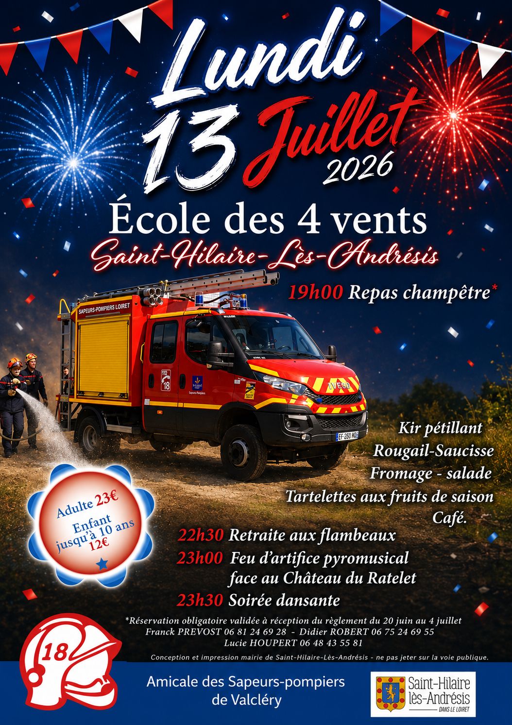Fête nationale [FEU D&rsquo;ARTIFICE ANNULE]  Saint-Hilaire-les-Andrésis