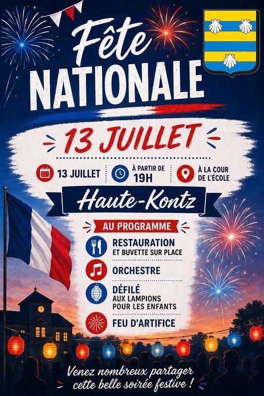 Fête nationale Rue Principale Haute-Kontz