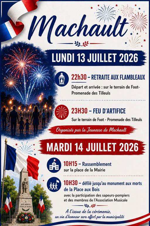 Fête Nationale Machault Terrain de foot Machault