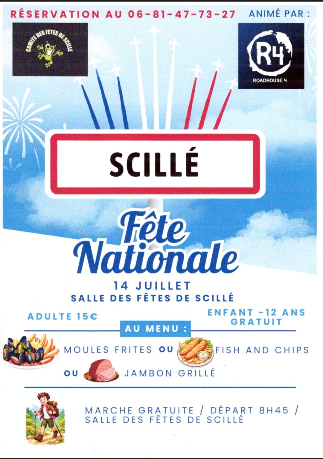 Fête Nationale Salle des fêtes Scillé 2026-07-14