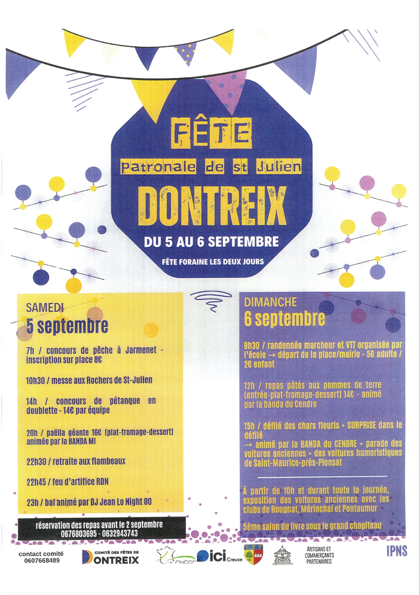 Fête Patronale de St Julien à Dontreix Dontreix