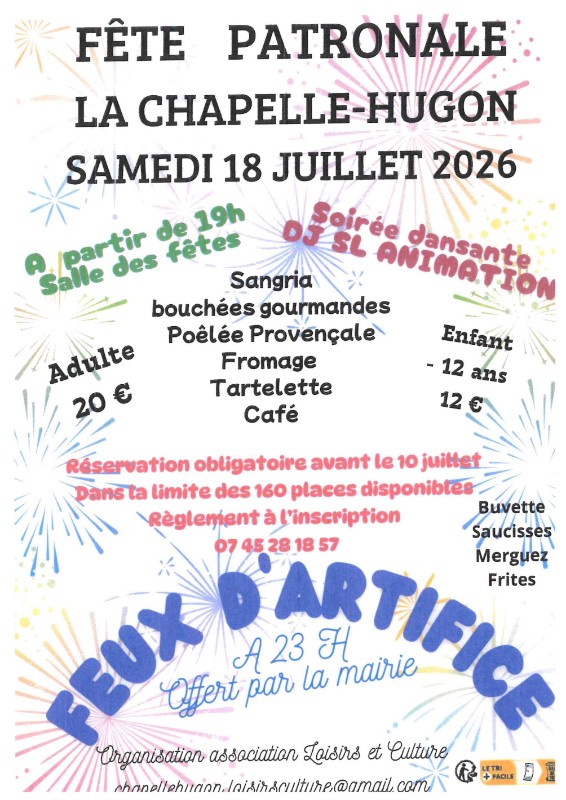 Fête patronale La Chapelle-Hugon