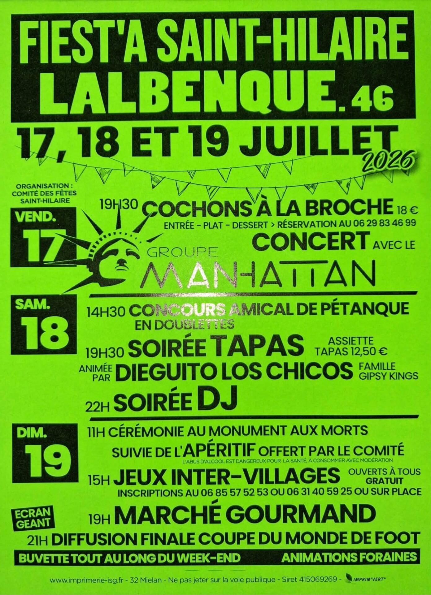 Fête Votive de Saint-Hilaire Salle des Fêtes Lalbenque