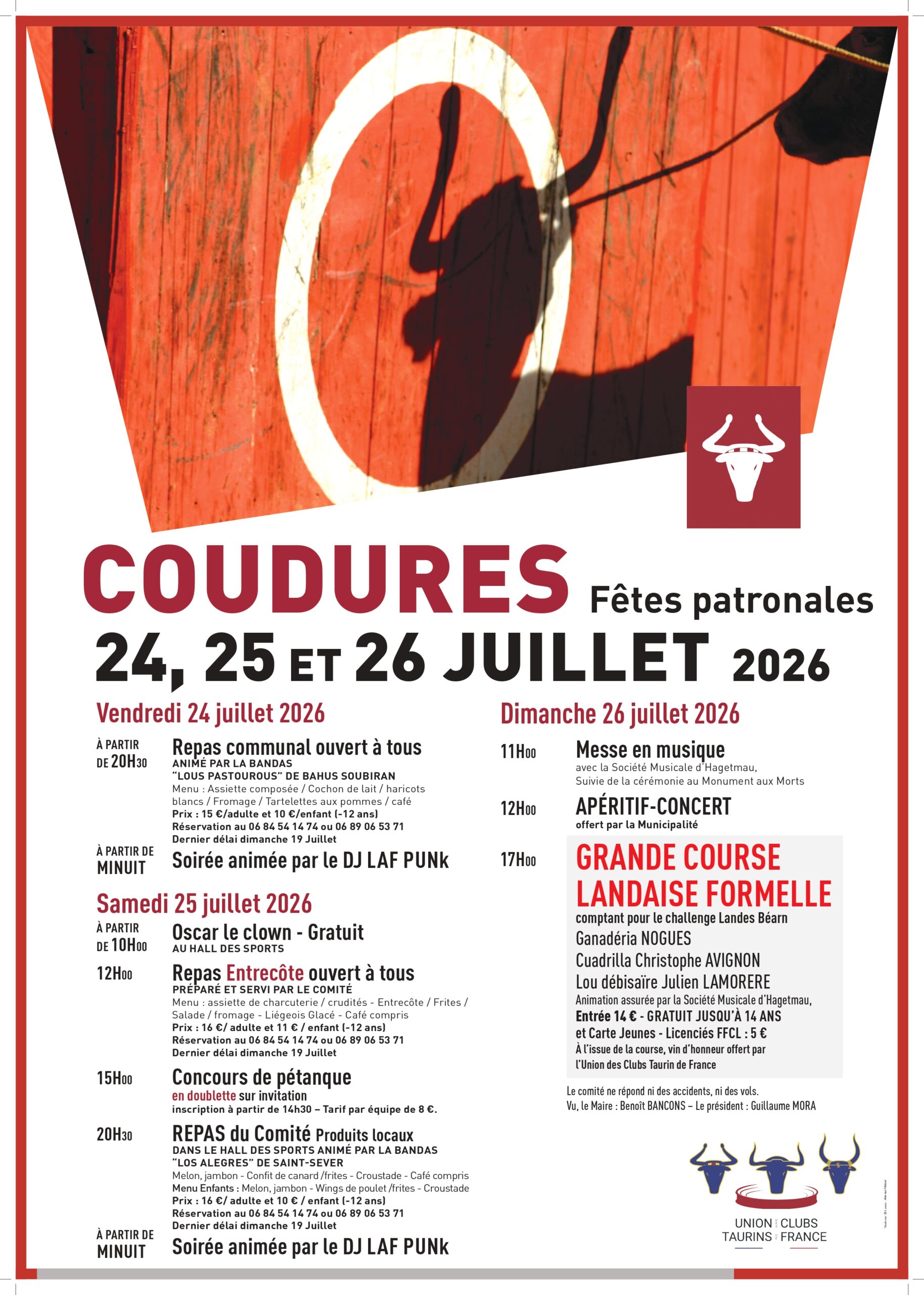 Fêtes patronales Village Coudures 2026-07-24