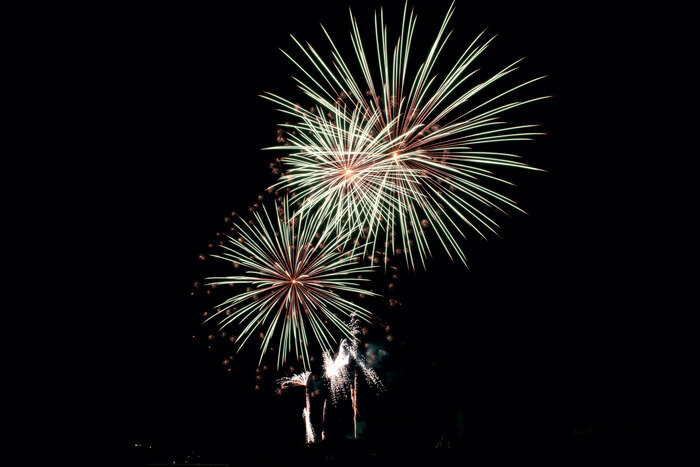Feu d&rsquo;artifice, Berges du Gardon, Alès