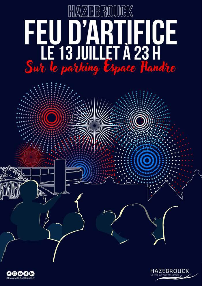 Feu d’artifice, Espace Flandre Hazebrouck, Hazebrouck