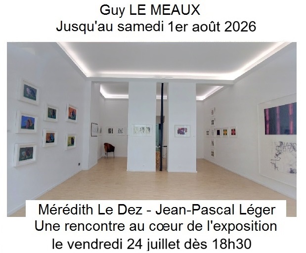 rencontre au coeur de l&rsquo;exposition du peintre Guy Le Meaux Le Linteau Rouge Saint-Brieuc