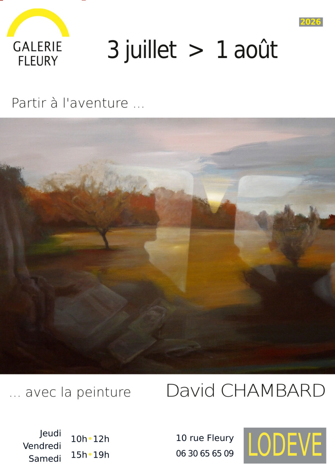 Exposition David CHAMBARD Galerie Fleury LODEVE