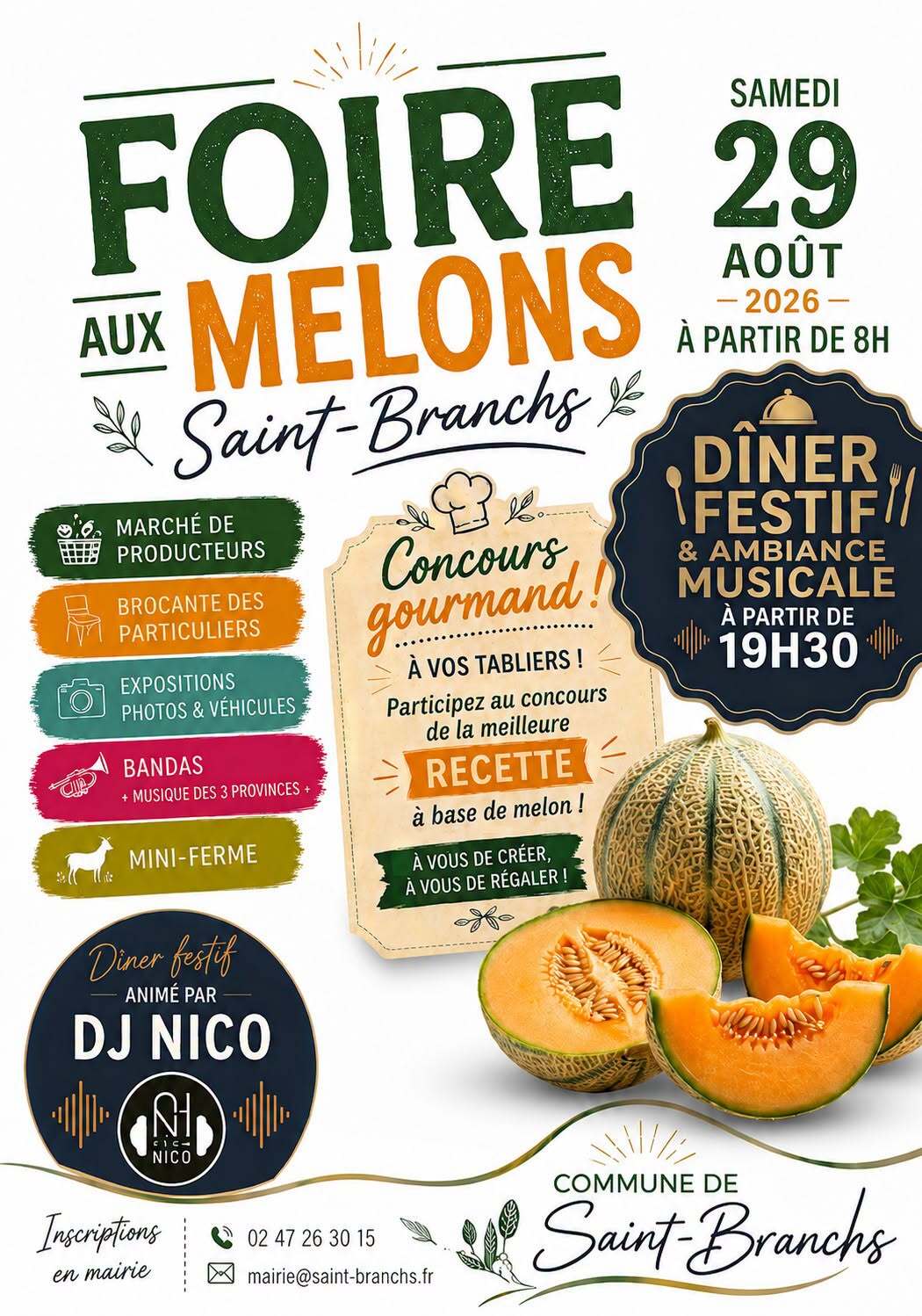 Foire aux melons Saint-Branchs