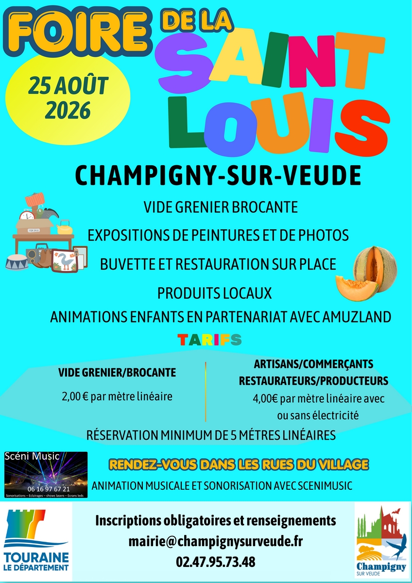 Foire de la Saint-Louis Champigny-sur-Veude
