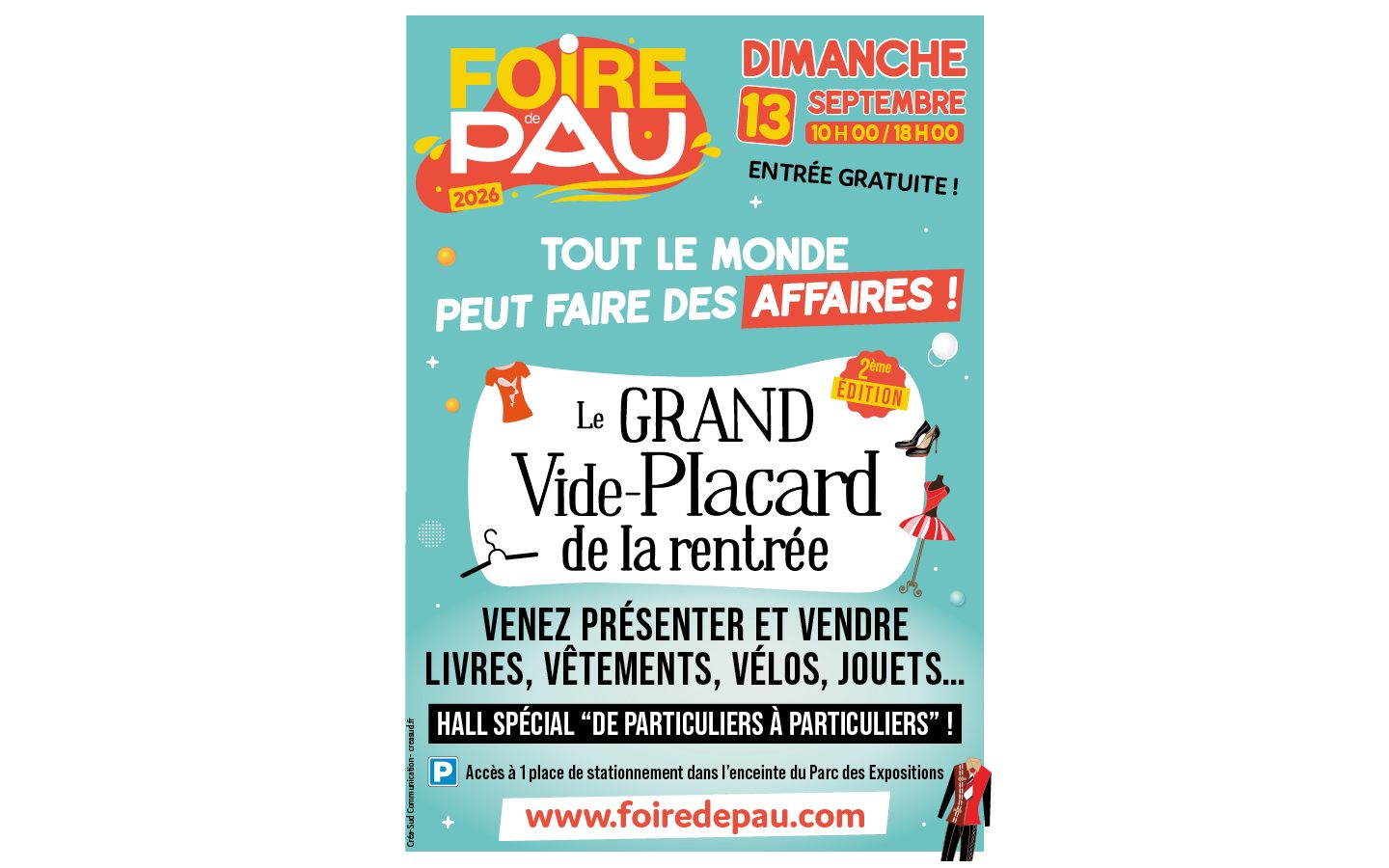 Foire de Pau: LE GRAND VIDE-PLACARD DE LA RENTRÉE 7 Avenue de la Résistance Pau 2026-09-13