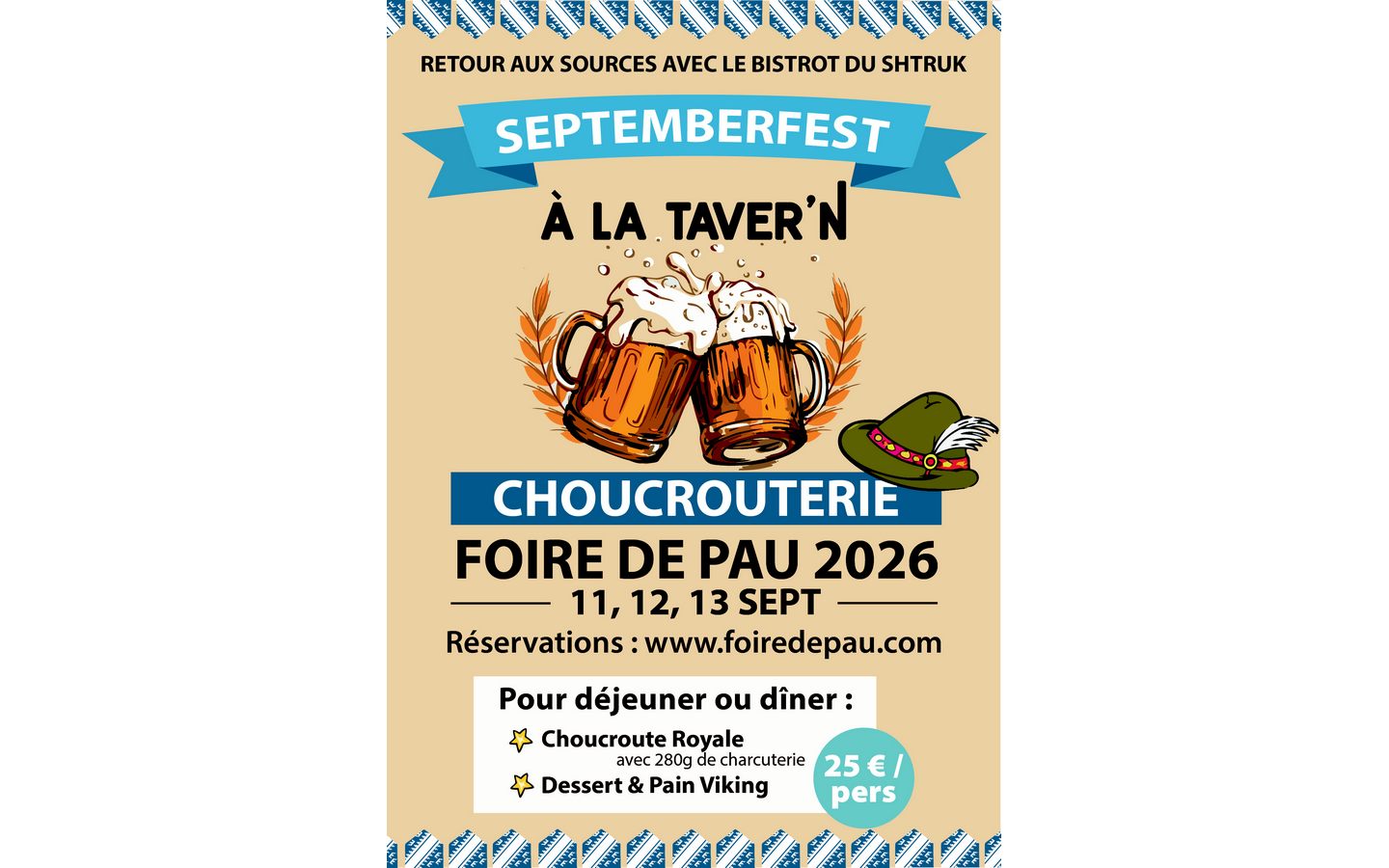 Foire de Pau: Septemberfest 7 Avenue de la Résistance Pau 2026-09-11