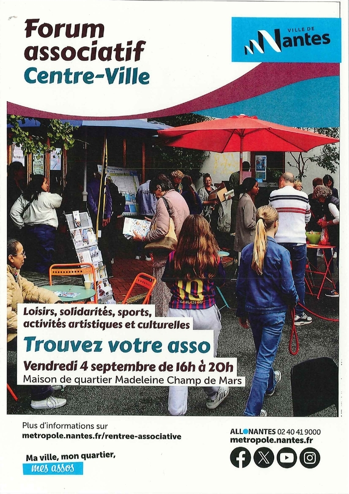 Forum des Associations Maison des Associations Madeleine Champ de Mars Nantes