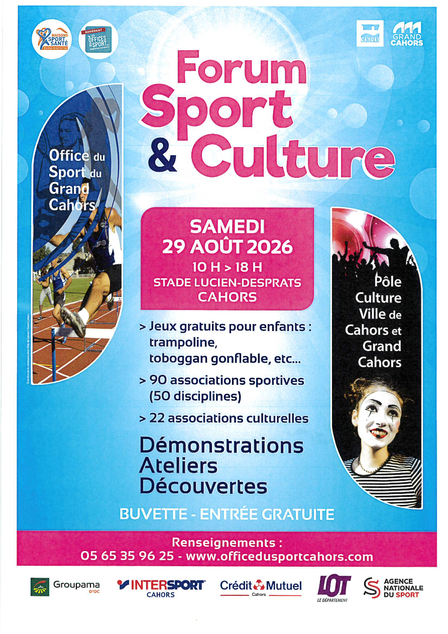 Forum Sport & Culture Stade Lucien Desprats Cahors 2026-08-29