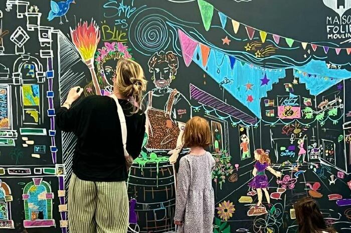 Fresque participative avec le collectif Renart Maison Folie Moulins Lille