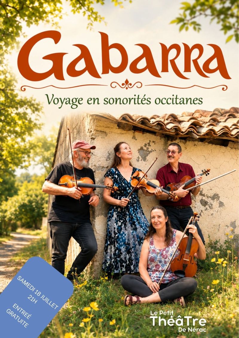Gabarra en concert au Petit Théâtre de Nérac ZI Labarre Nérac