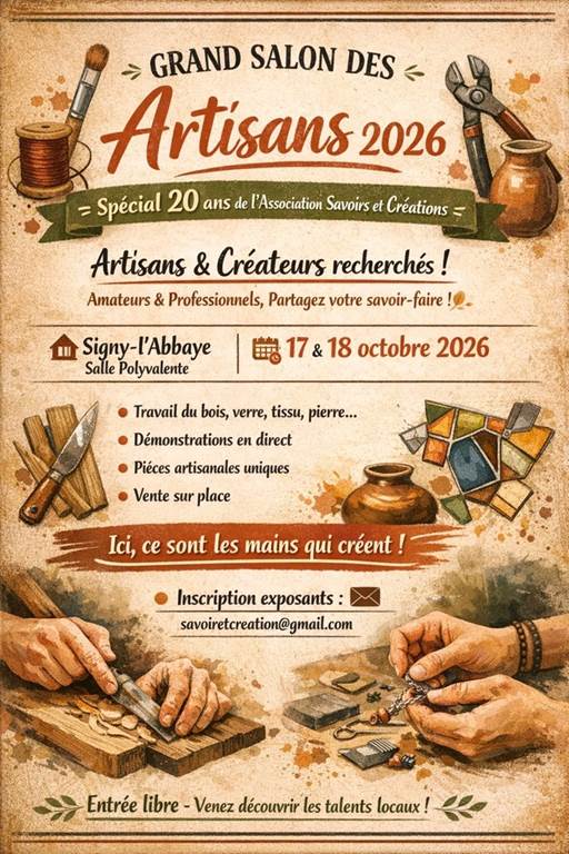 Grand salon des artisans Signy-l’Abbaye