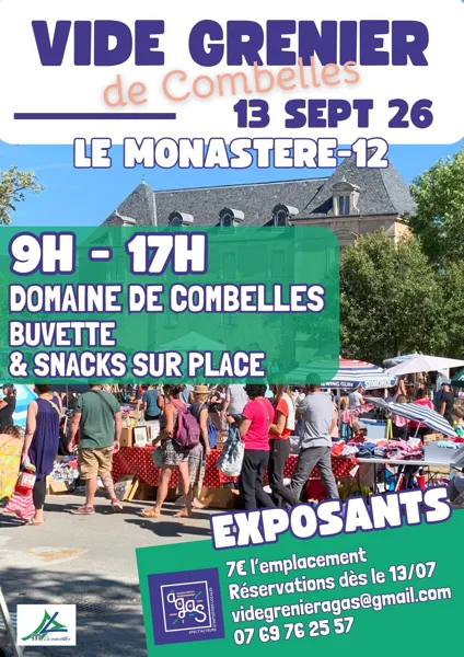 Grand vide grenier de Combelles Le Monastère