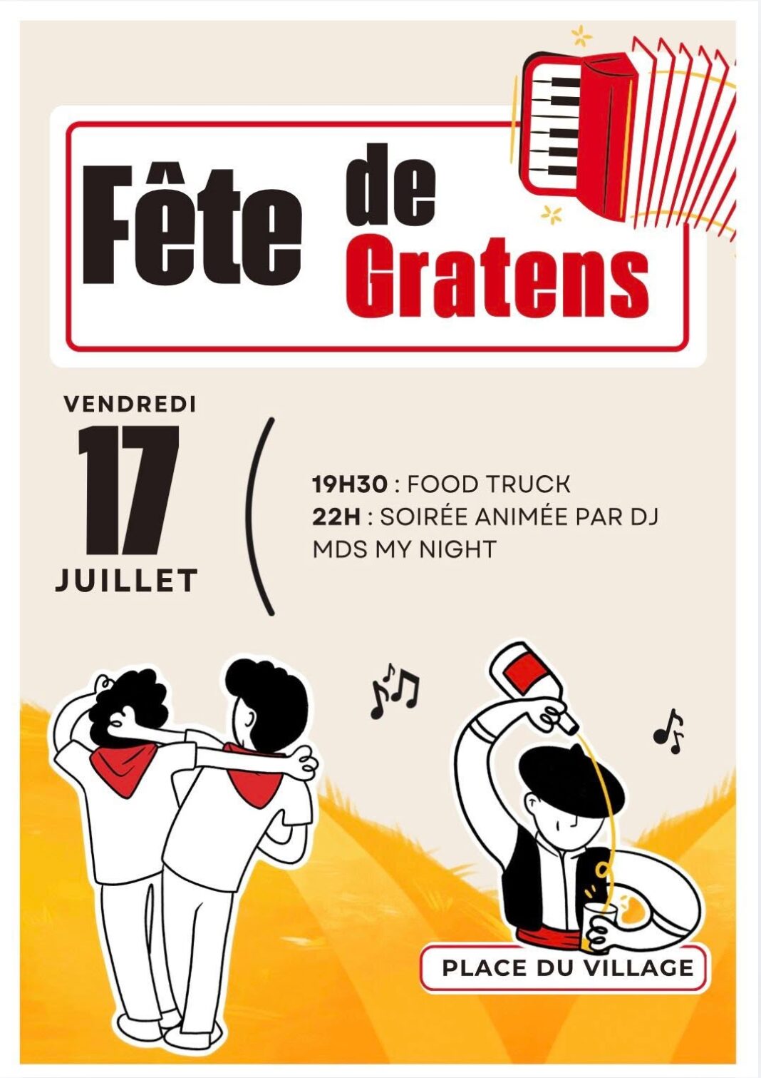 GRATENS EN FÊTE PLACE DE LA MAIRIE Gratens