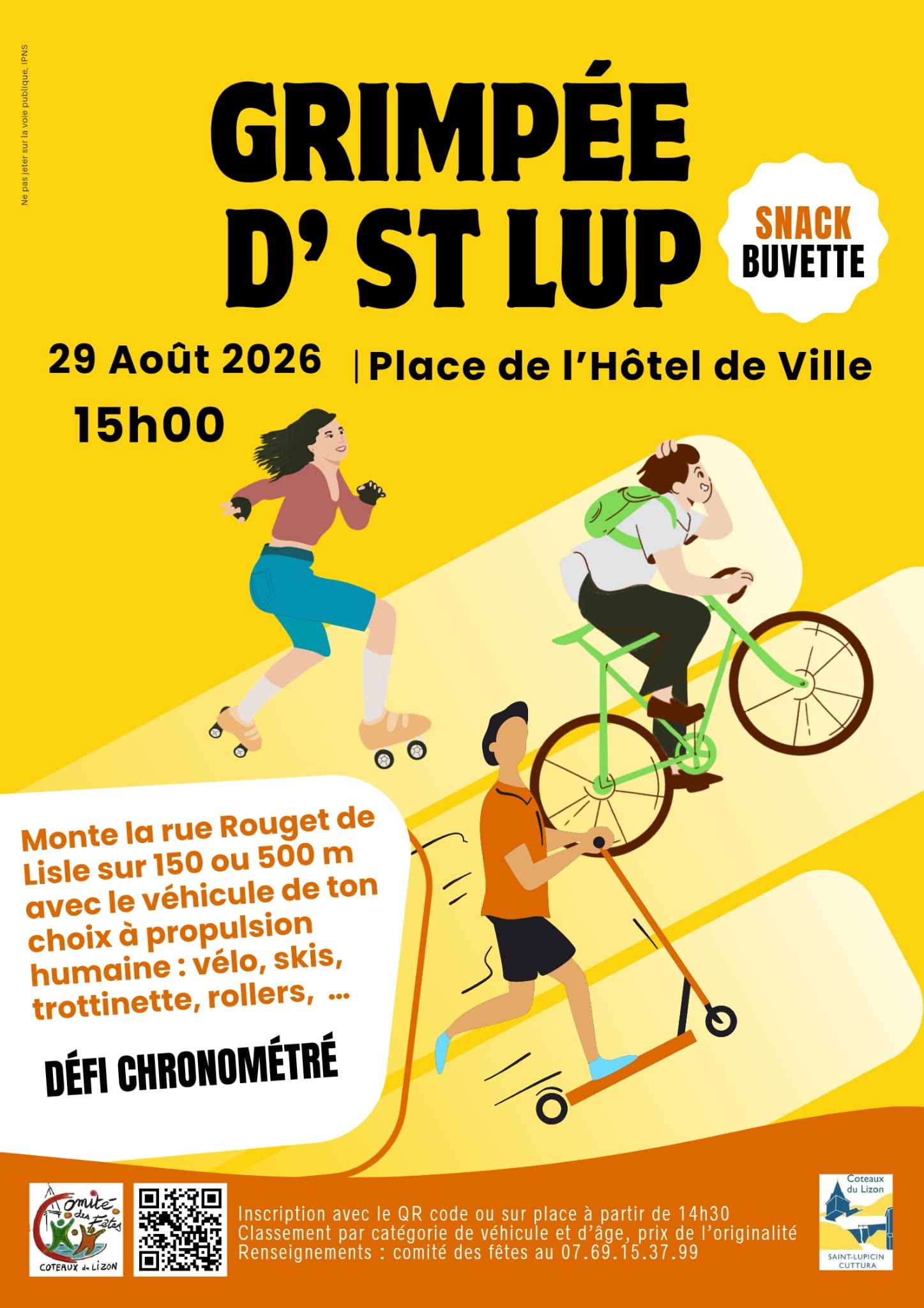 Grimpée d'st Lup Place de l'hôtel de ville Saint-Claude 2026-08-29