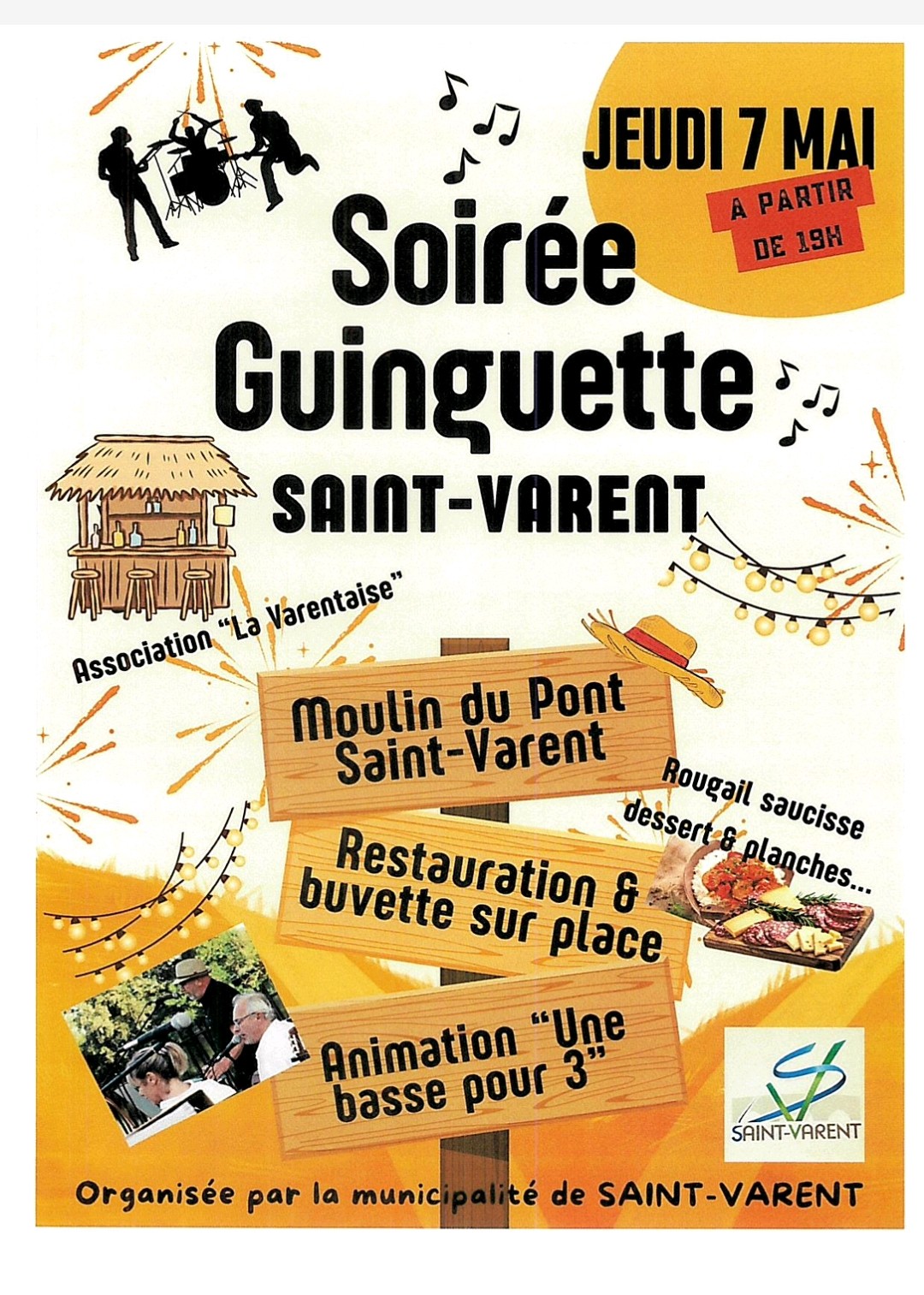 Guinguette à Saint Varent Au moulin du Pont Saint-Varent 2026-09-04