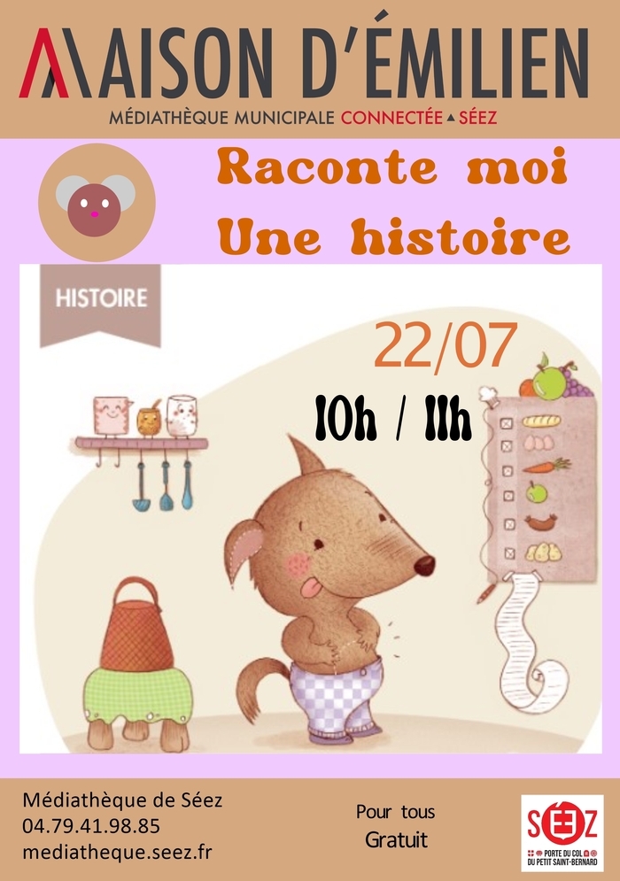 Histoires à écouter, Maison d’Emilien – Médiathèque de Séez, Séez