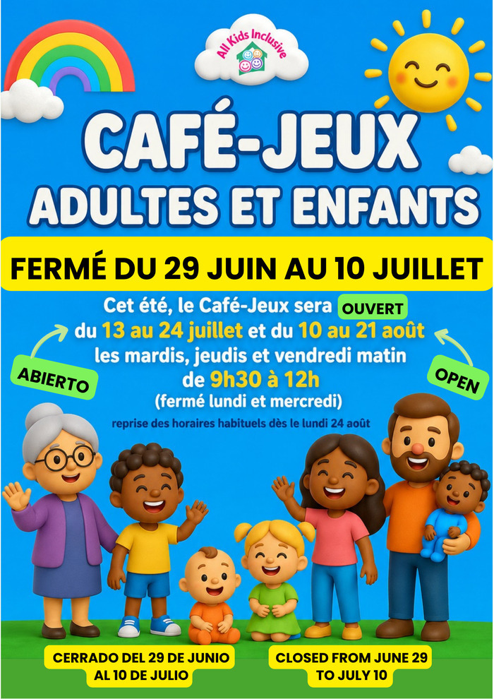 Horaires d'été du café-jeux Autre lieu Genève
