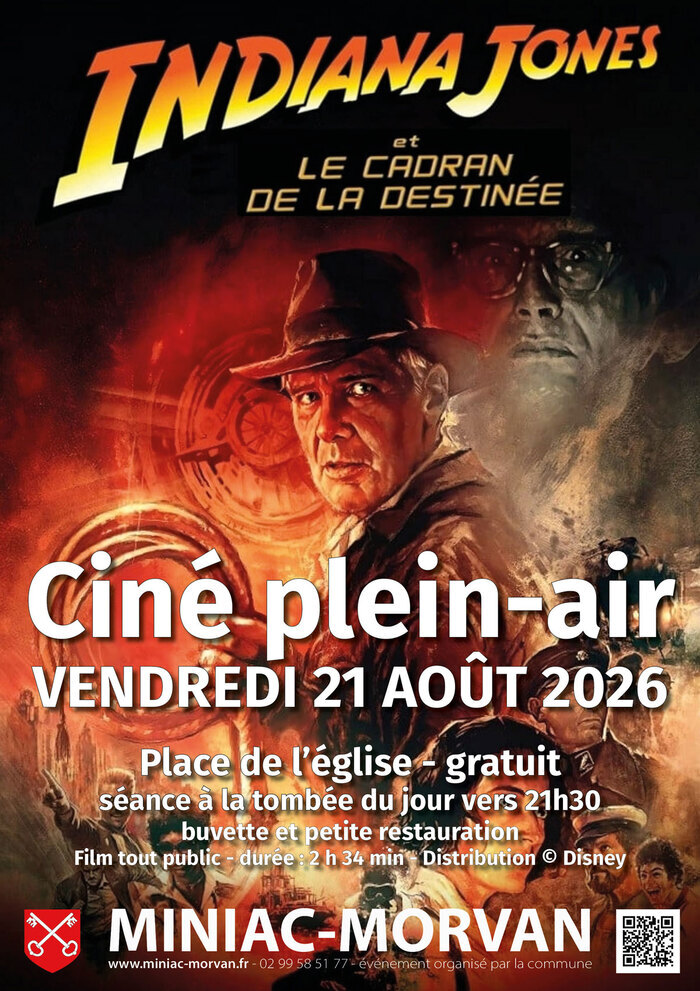 Indiana Jones et le cadran de la destinée Place de l’église Miniac-Morvan