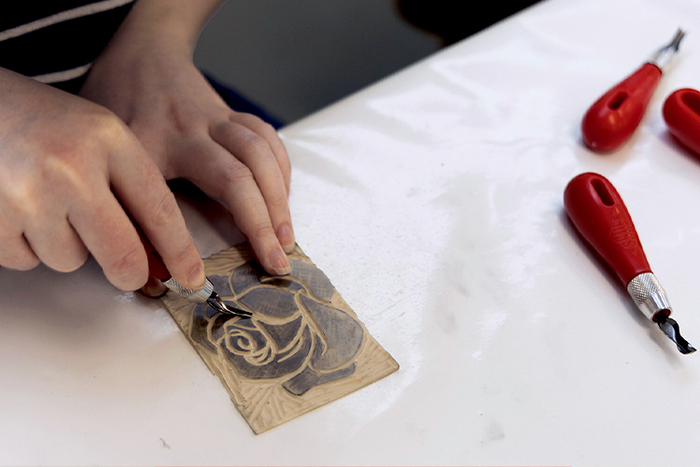 Initiation à la linogravure, Musée Postal, Paris