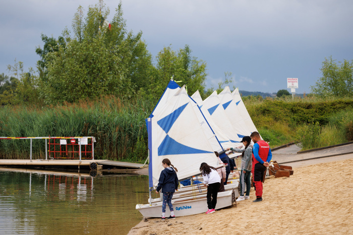 Initiation à la voile, Parc et Canal Camille Claudel, Rouen
