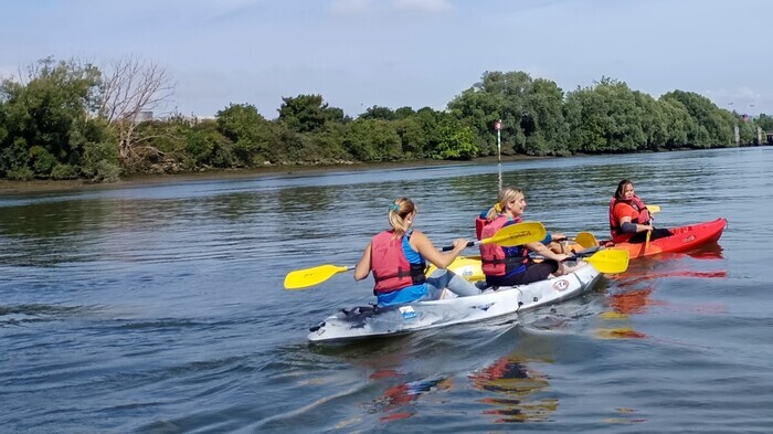 Initiation au kayak, Parc et Canal Camille Claudel, Rouen