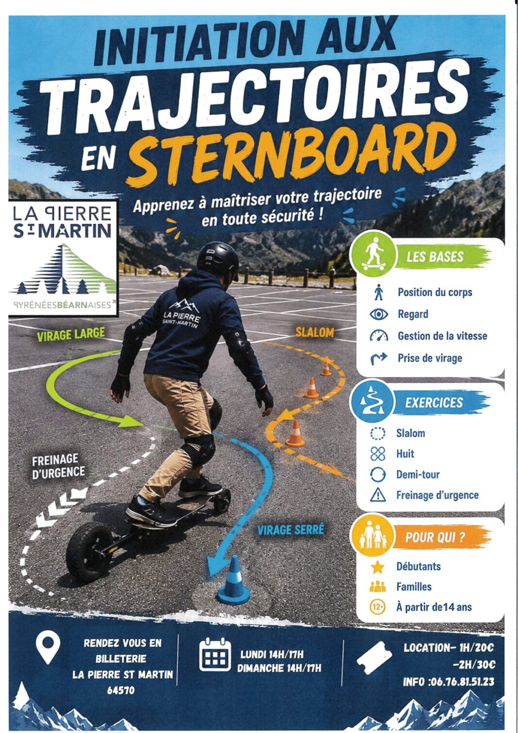 Initiation aux trajectoires en Sternboar Arette