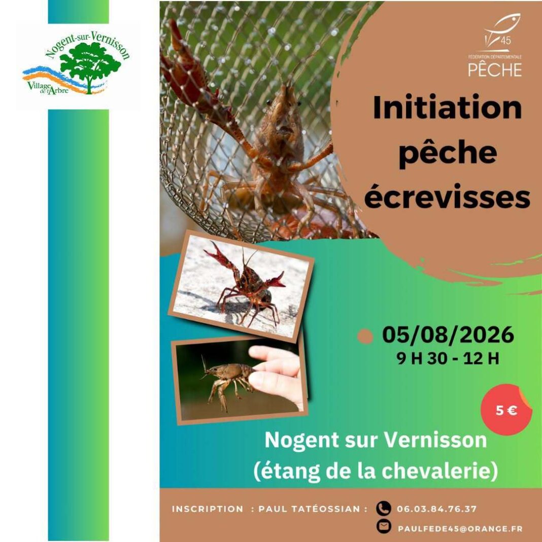 Initiation pêche écrevisses Nogent-sur-Vernisson