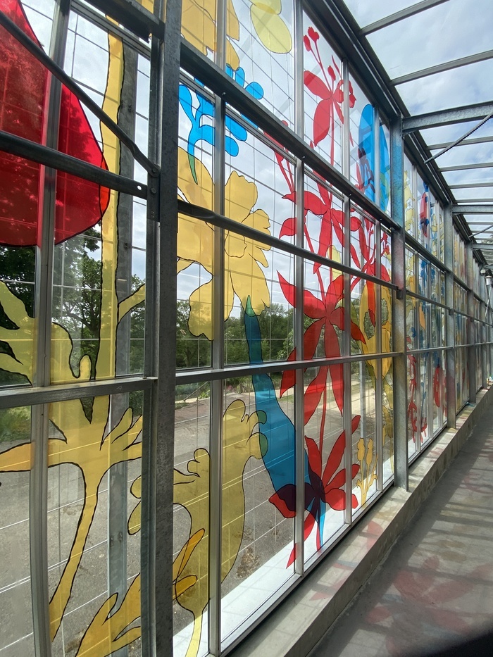 Installation artistique Tinctarium Jardin Camifolia Chemillé-en-Anjou