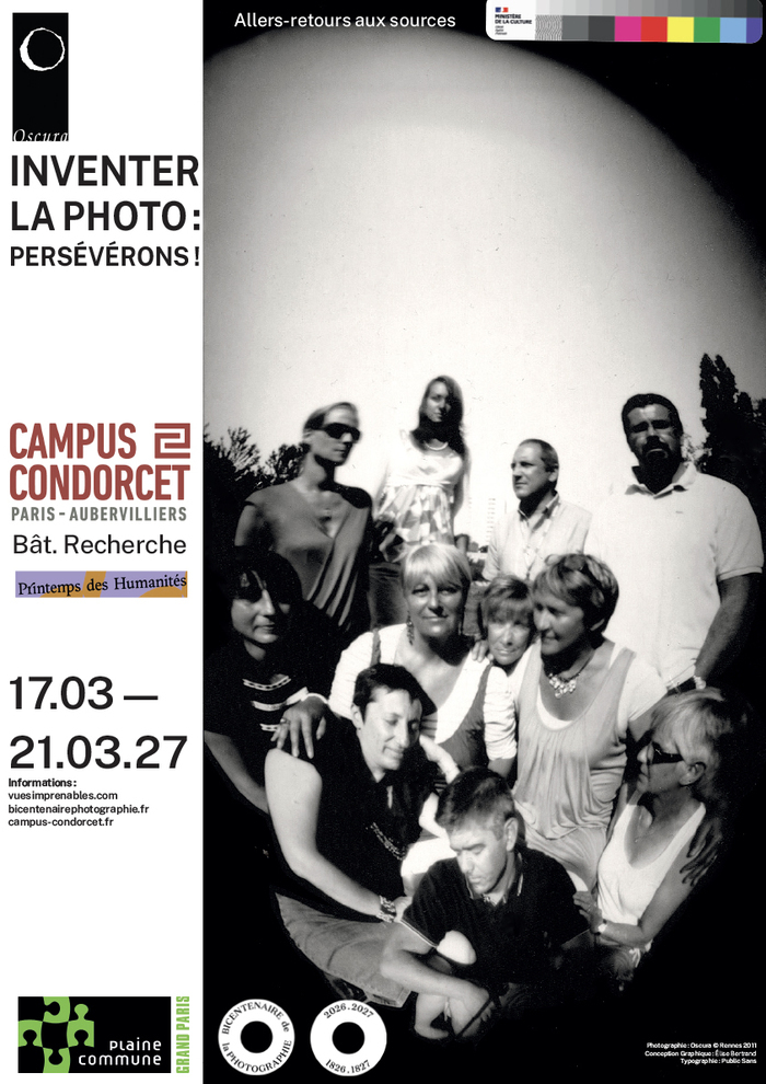 Inventer la photo : persévérons ! Printemps des Humanités 2027, Campus Condorcet, Aubervilliers