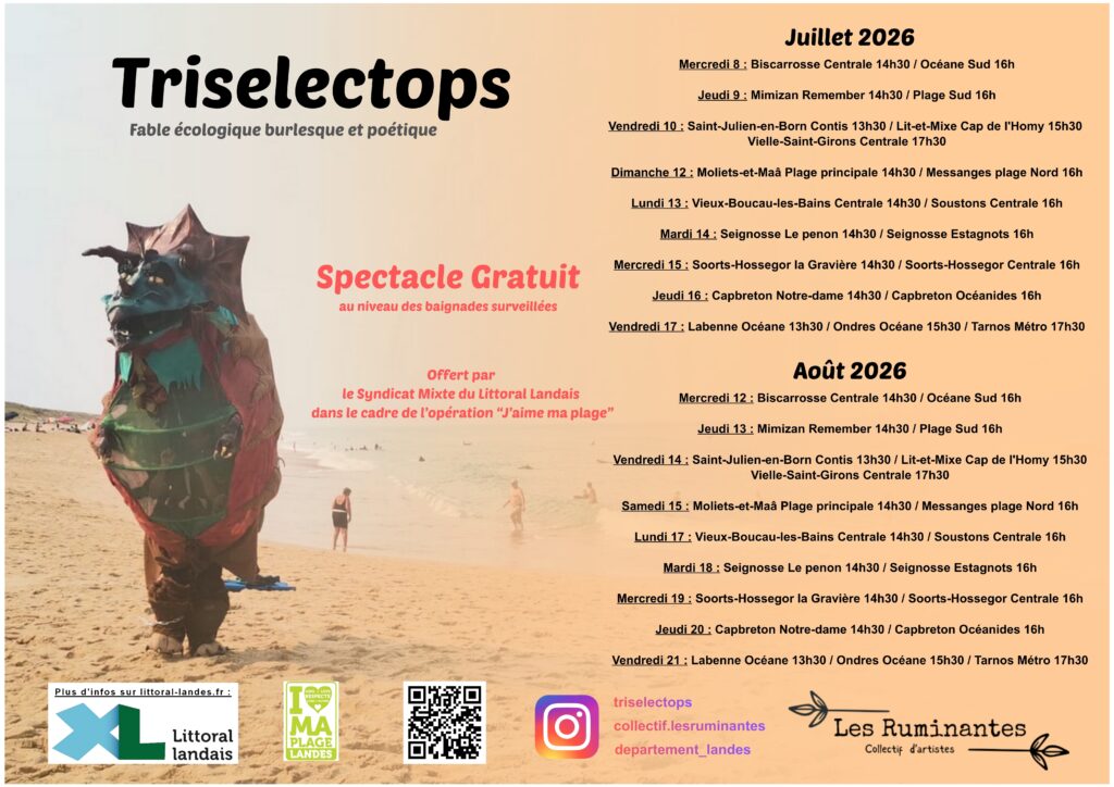J’aime ma plage Triselectops Soustons